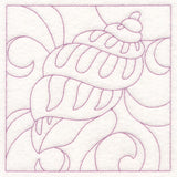 Nautical Quilting - Banded Tulip Seashell (Double Run)