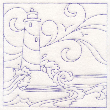 Nautical Quilting - Lighthouse (Double Run)