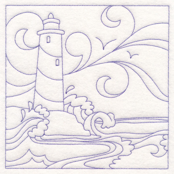 Nautical Quilting - Lighthouse (Double Run)