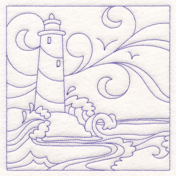 Nautical Quilting - Lighthouse (Double Run)