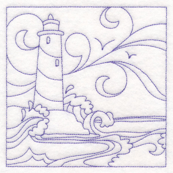 Nautical Quilting - Lighthouse (Double Run)