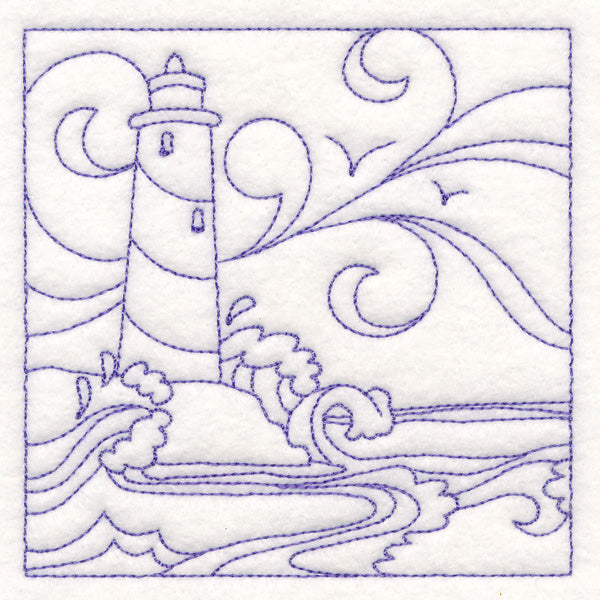 Nautical Quilting - Lighthouse (Double Run)