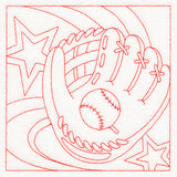 Sports Quilting - Baseball (Double Run)