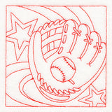 Sports Quilting - Baseball (Double Run)