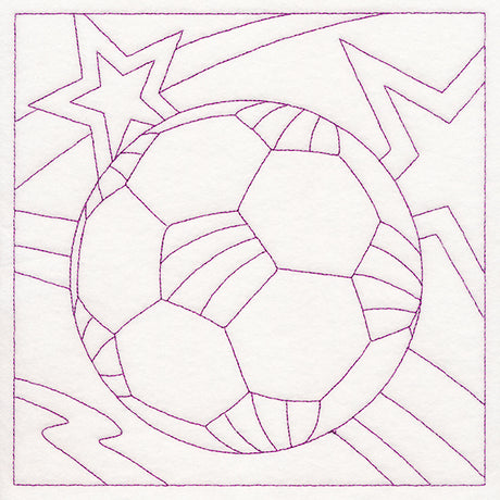 Sports Quilting - Soccer (Double Run)