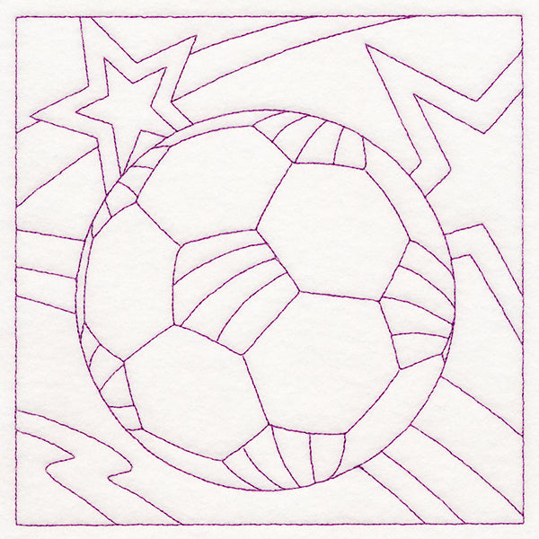 Sports Quilting - Soccer (Double Run)