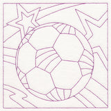 Sports Quilting - Soccer (Double Run)