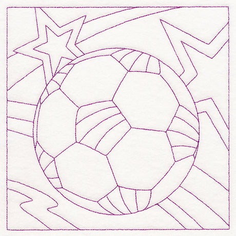 Sports Quilting - Soccer (Double Run)
