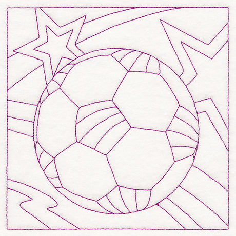 Sports Quilting - Soccer (Double Run)