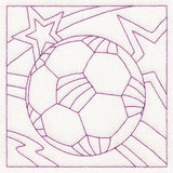 Sports Quilting - Soccer (Double Run)
