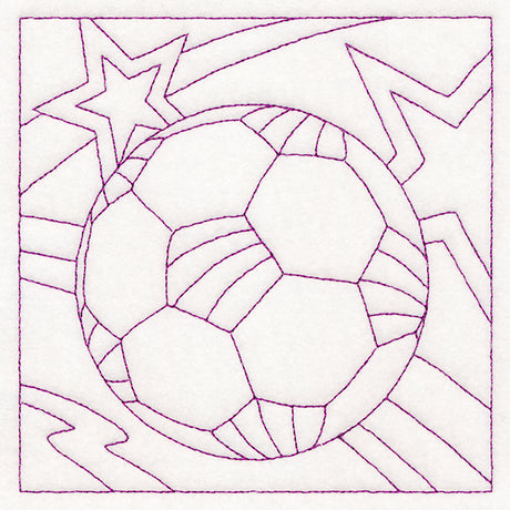 Sports Quilting - Soccer (Double Run)