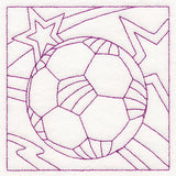 Sports Quilting - Soccer (Double Run)