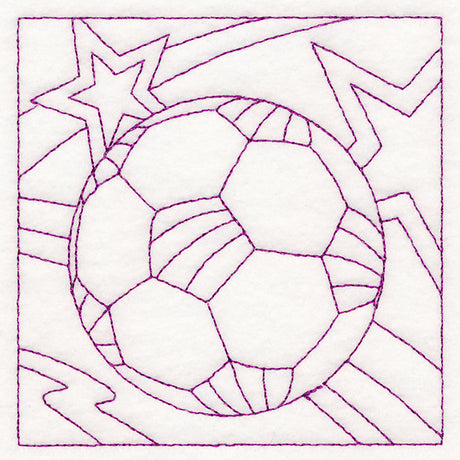 Sports Quilting - Soccer (Double Run)