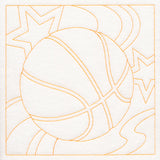 Sports Quilting - Basketball (Double Run)
