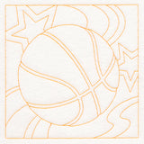 Sports Quilting - Basketball (Double Run)
