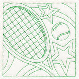 Sports Quilting - Tennis (Double Run)