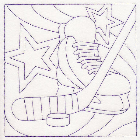 Sports Quilting - Hockey (Double Run)