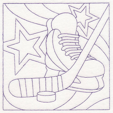 Sports Quilting - Hockey (Double Run)