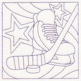 Sports Quilting - Hockey (Double Run)