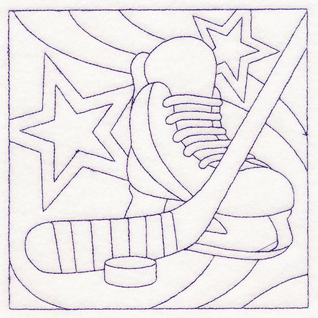 Sports Quilting - Hockey (Double Run)