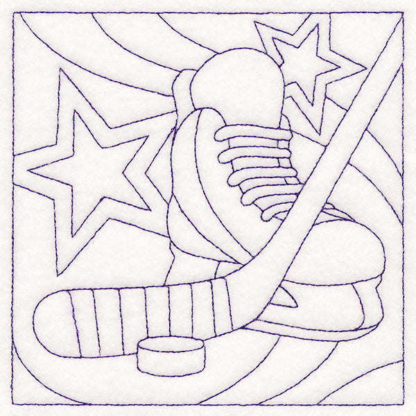 Sports Quilting - Hockey (Double Run)