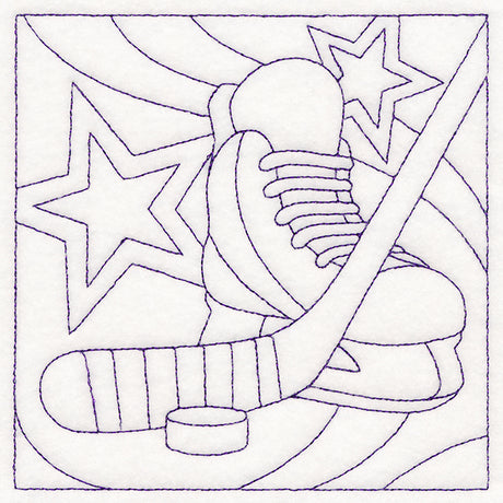 Sports Quilting - Hockey (Double Run)