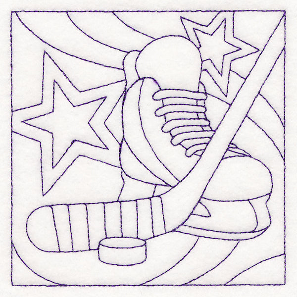 Sports Quilting - Hockey (Double Run)