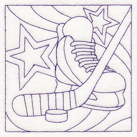 Sports Quilting - Hockey (Double Run)