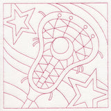 Sports Quilting - Lacrosse (Double Run)