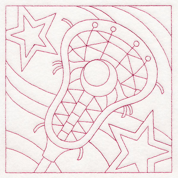 Sports Quilting - Lacrosse (Double Run)