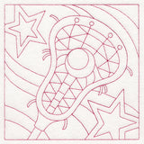 Sports Quilting - Lacrosse (Double Run)