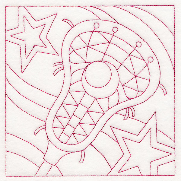 Sports Quilting - Lacrosse (Double Run)