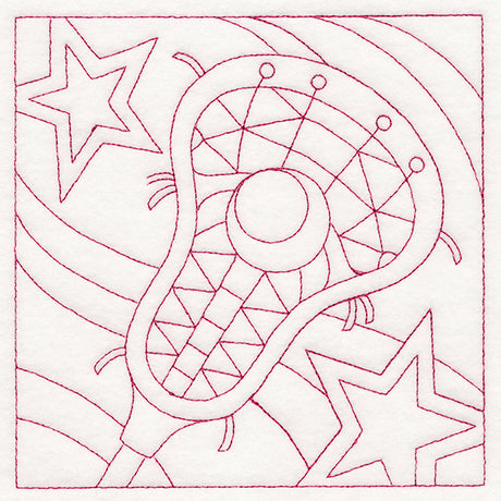 Sports Quilting - Lacrosse (Double Run)