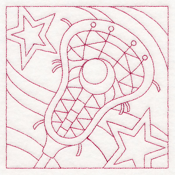 Sports Quilting - Lacrosse (Double Run)
