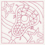 Sports Quilting - Lacrosse (Double Run)