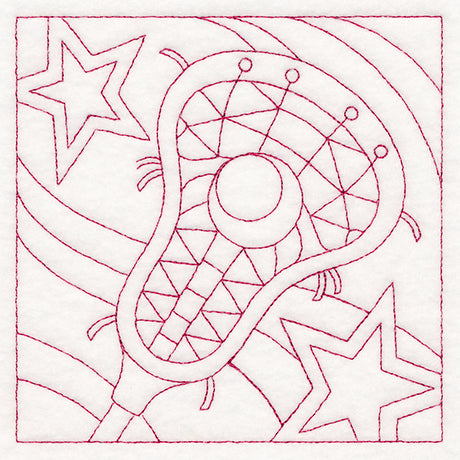 Sports Quilting - Lacrosse (Double Run)