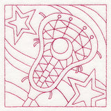 Sports Quilting - Lacrosse (Double Run)