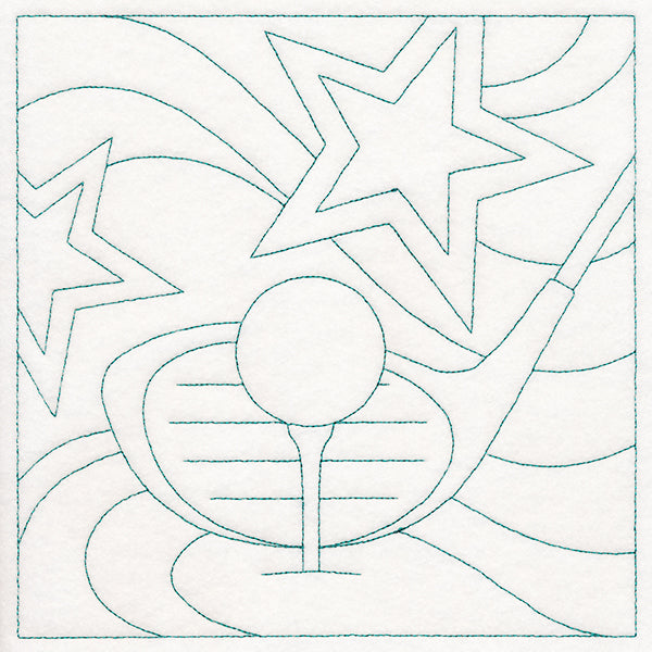 Sports Quilting - Golf (Double Run)