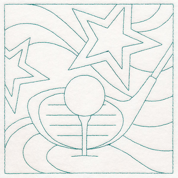 Sports Quilting - Golf (Double Run)