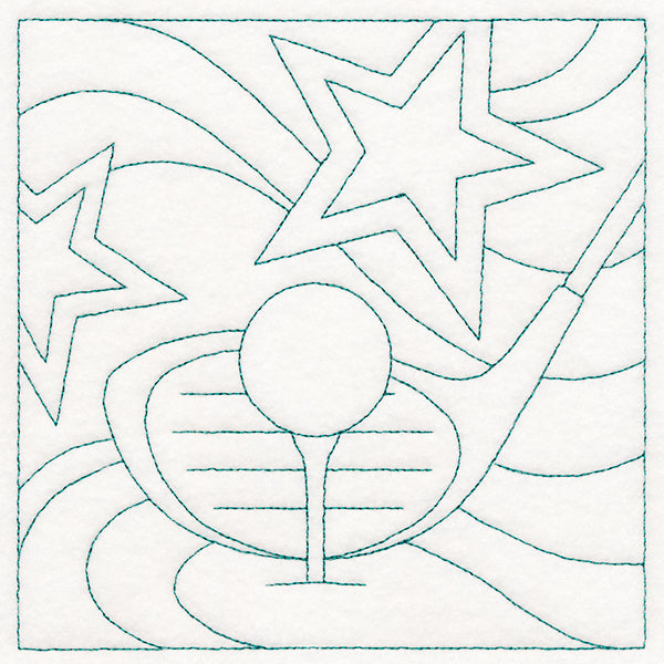 Sports Quilting - Golf (Double Run)