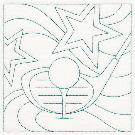Sports Quilting - Golf (Double Run)