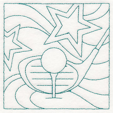 Sports Quilting - Golf (Double Run)