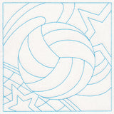 Sports Quilting - Volleyball (Double Run)
