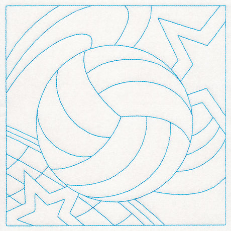 Sports Quilting - Volleyball (Double Run)