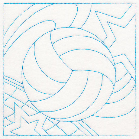 Sports Quilting - Volleyball (Double Run)