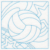 Sports Quilting - Volleyball (Double Run)