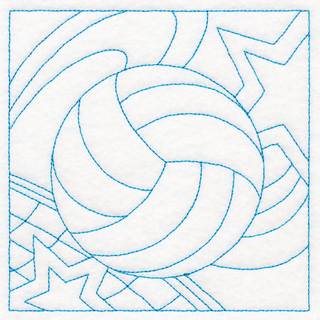 Sports Quilting - Volleyball (Double Run)