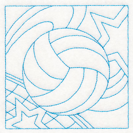 Sports Quilting - Volleyball (Double Run)