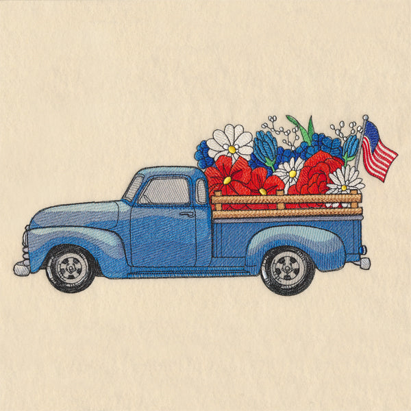 Retro American Blooms Truck