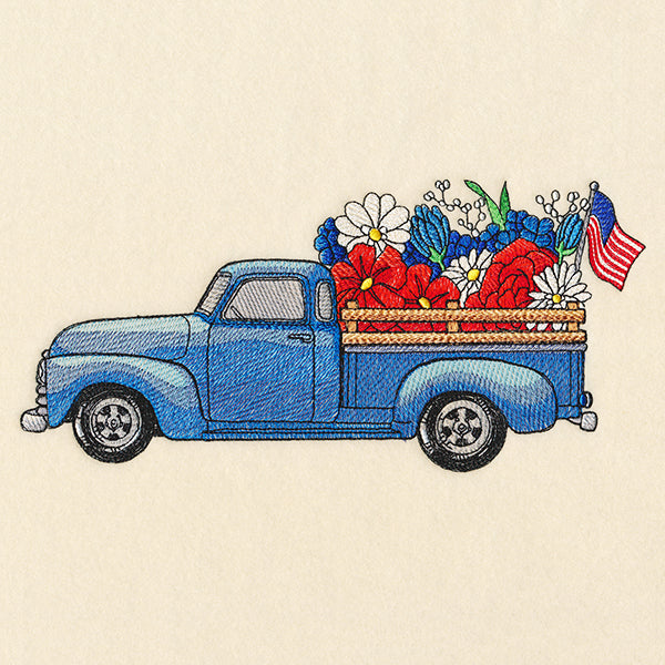 Retro American Blooms Truck